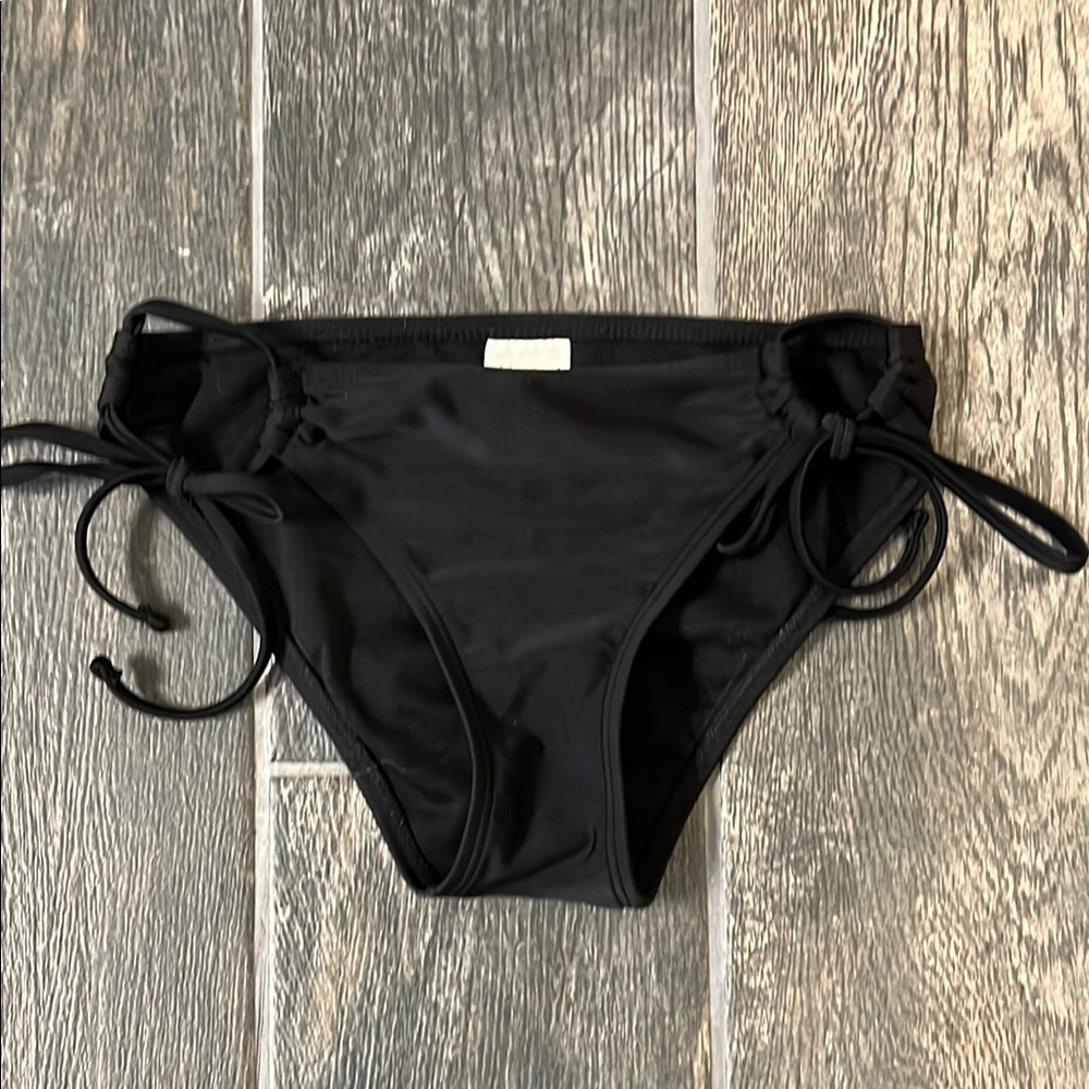 Xhilaration Black Bikini with Adjustable Side Ties